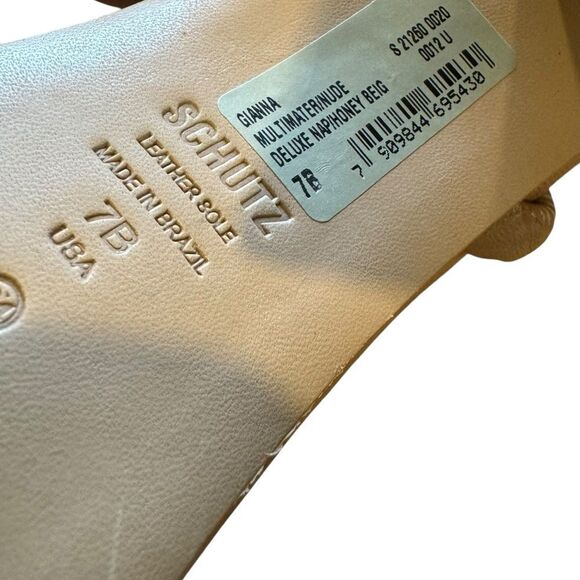 Revolve Schutz GIANNA NAPPA LEATHER SANDAL Size 7 - Picture 11 of 12
